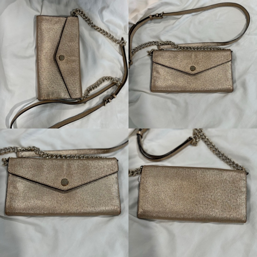 Wallet Gold Crossbody Bag - Picture 3 of 15